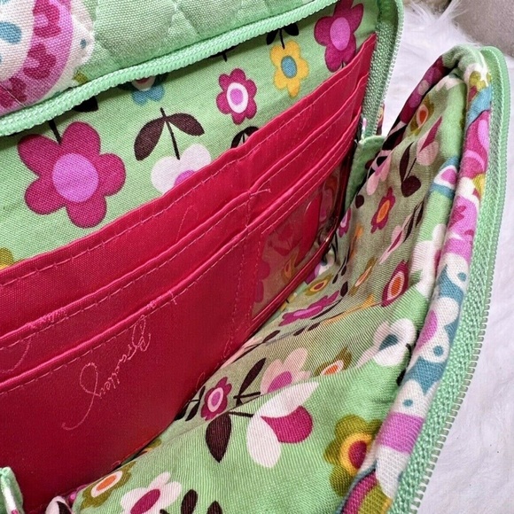 Vera Bradley Tutti Frutti Floral Quilted Purse Shoulder Bag CrossBody Wallet Set - Picture 11 of 12